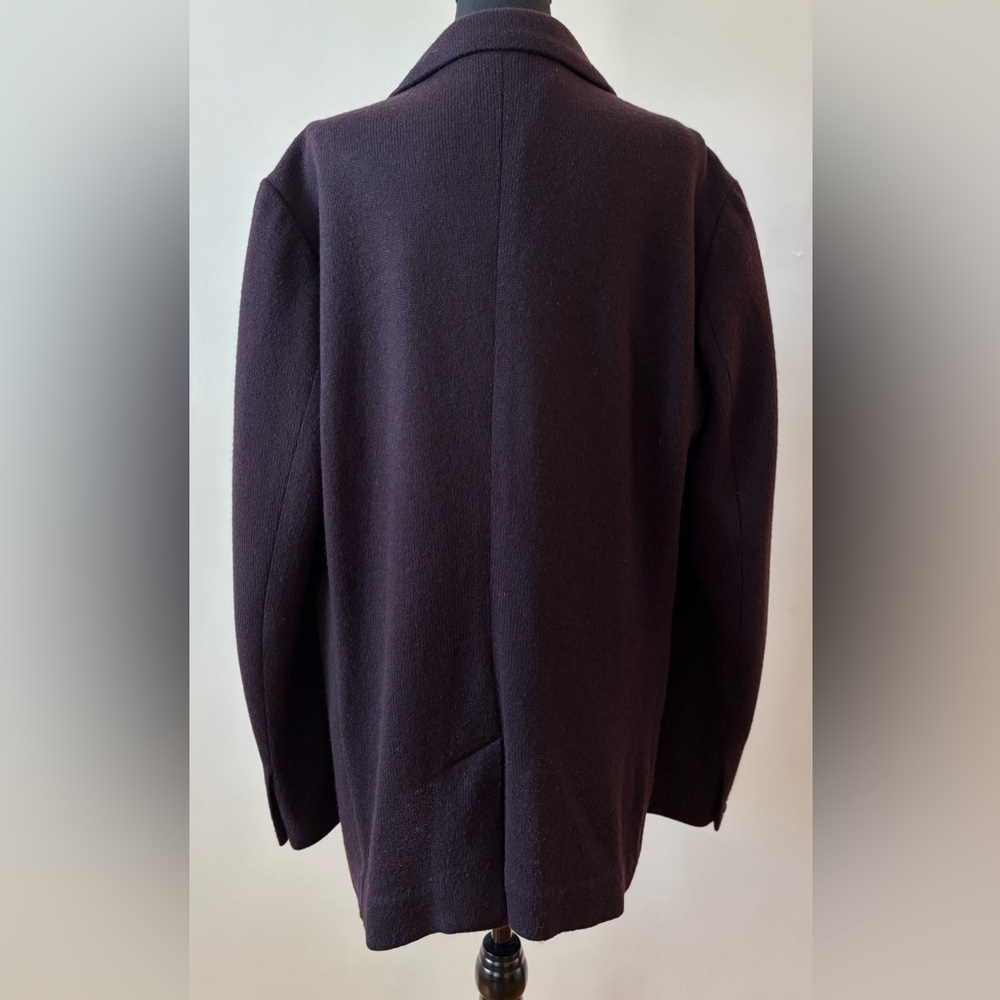 John Varvatos Dark Plum Knit Sport Coat Blazer Men's size 42 or Large - Picture 3 of 8